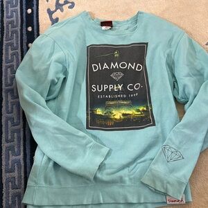 Diamond Supply Co Teal Sweatshirt